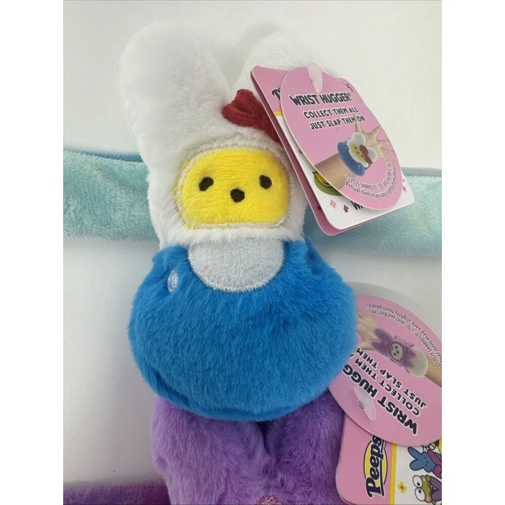 Peeps X Hello Kitty & Friends Wrist Huggers Easter Plush Slap Bracelet Set 3 NWT